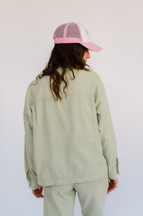 Sweet Emotion Corduroy Jacket// Sage